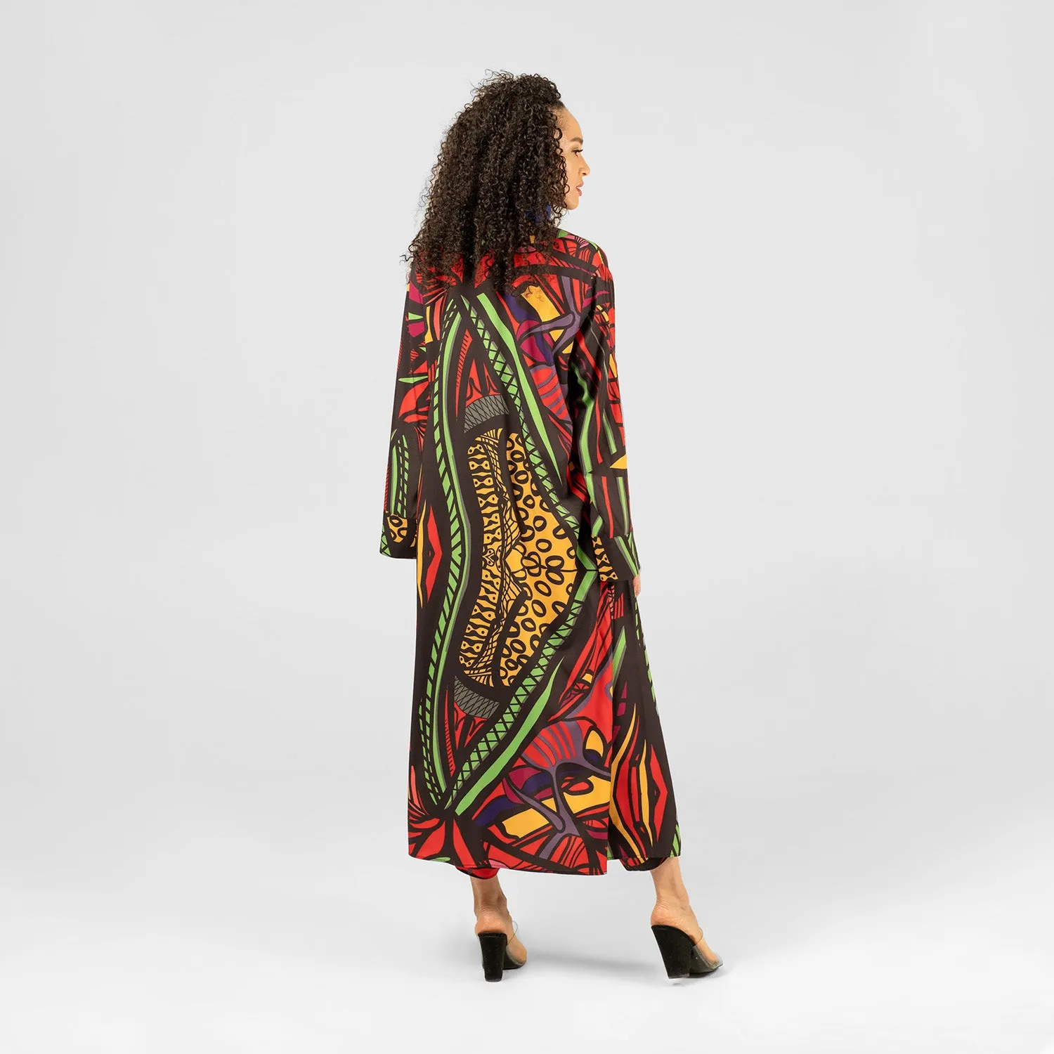 Duster Tribal Print Dress