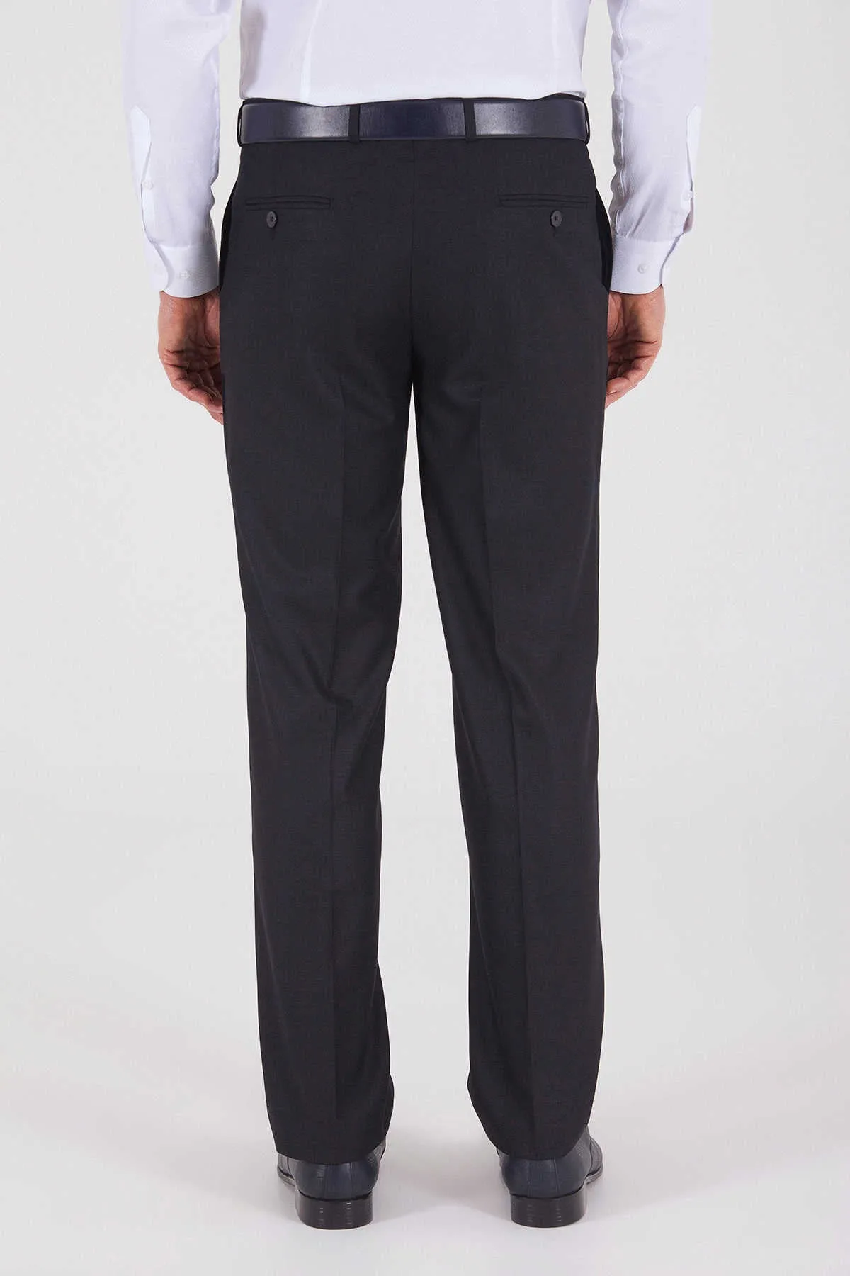 Dynamic Fit Side Pocket Low Waist Navy Dress Pants