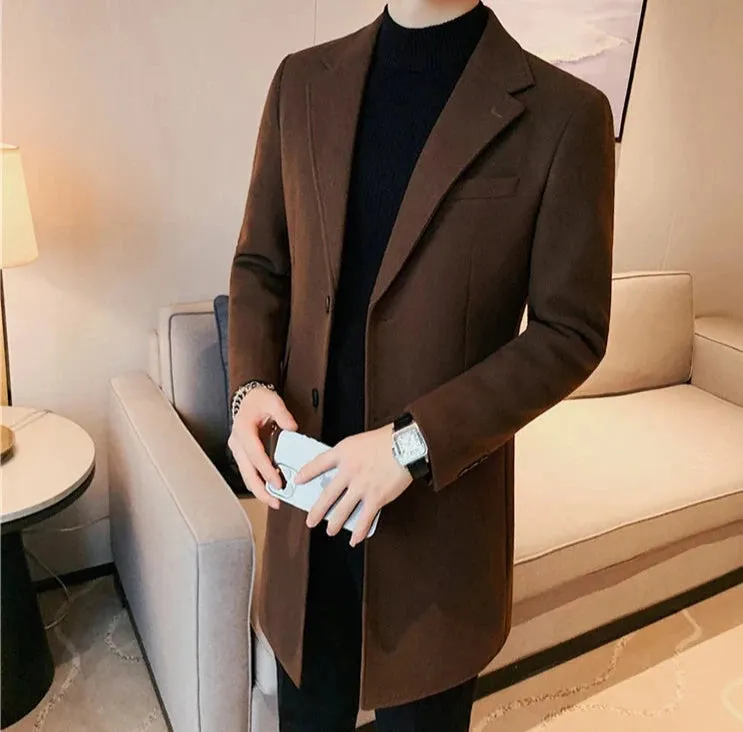 Elegant slim fit suit coat