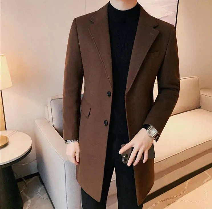 Elegant slim fit suit coat