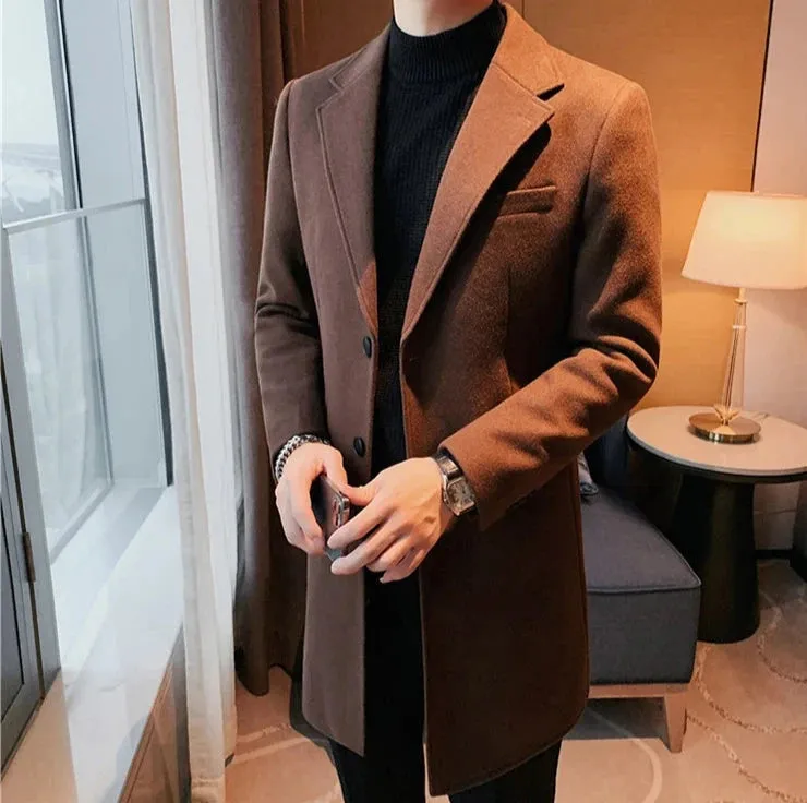 Elegant slim fit suit coat