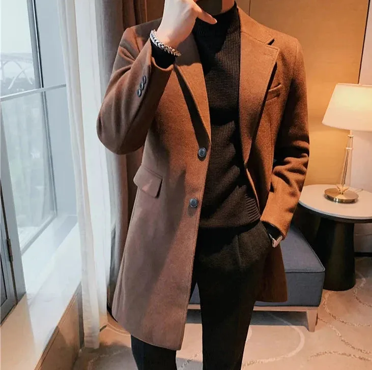 Elegant slim fit suit coat