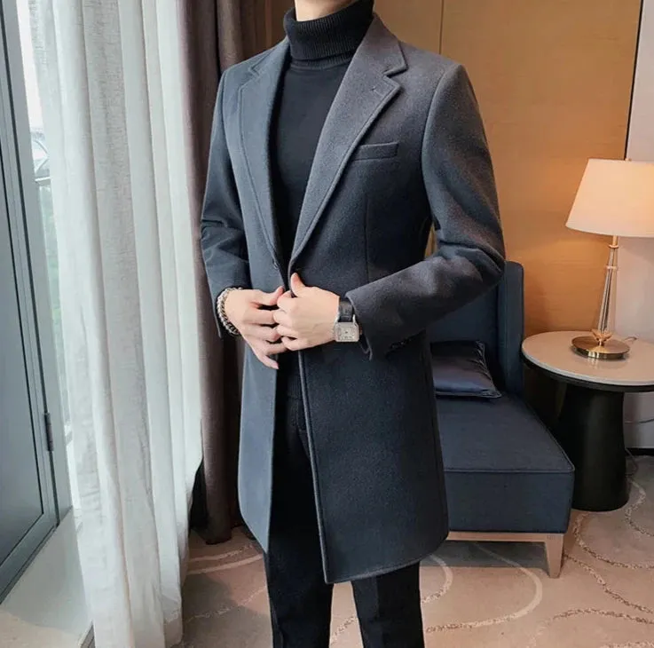 Elegant slim fit suit coat