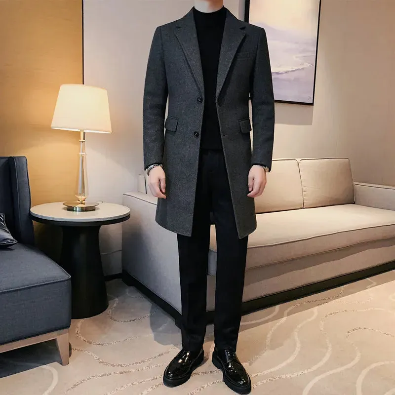 Elegant slim fit suit coat