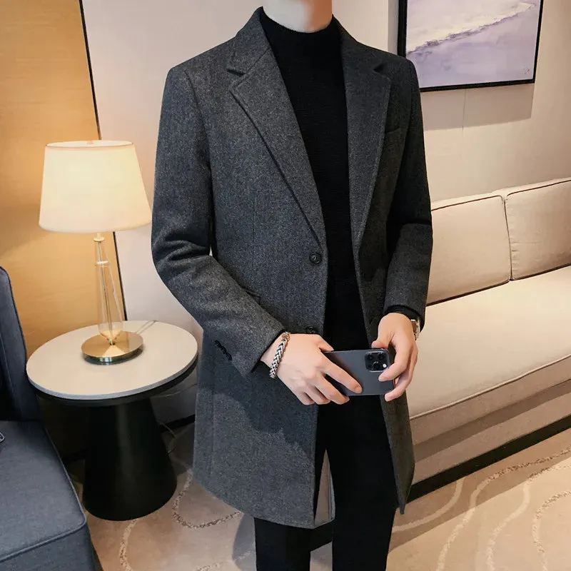 Elegant slim fit suit coat