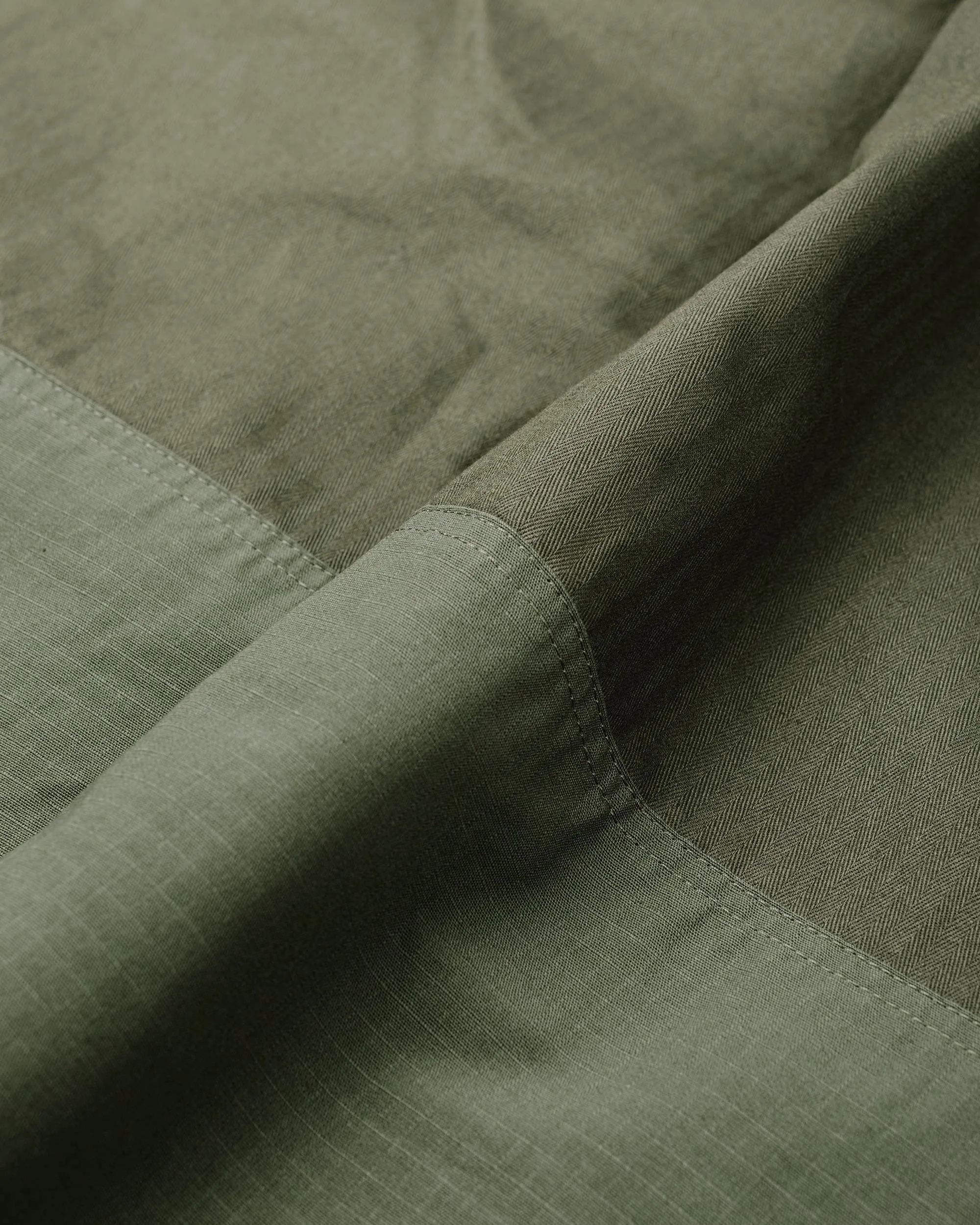 Engineered Garments Field Pant Olive Cotton Herringbone Twill