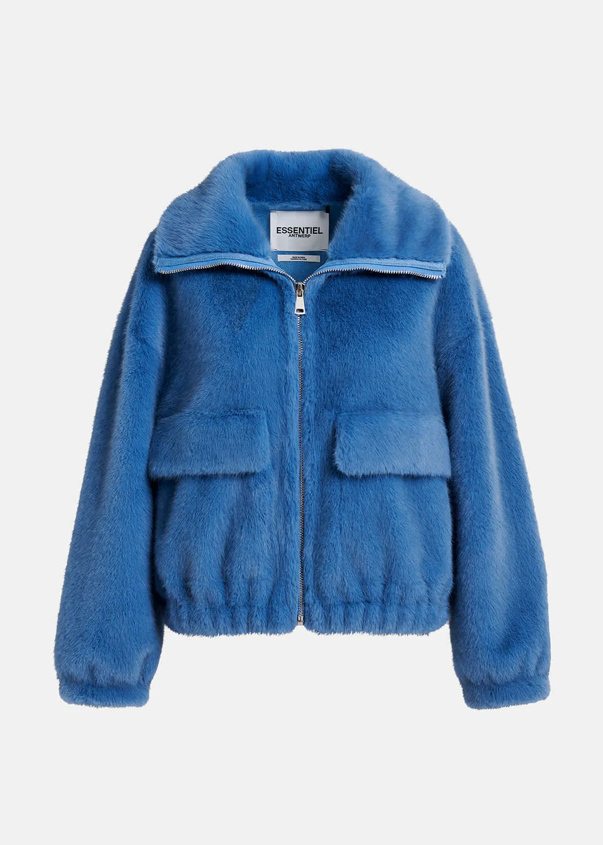 ESSENTIEL Blue Fur Jacket