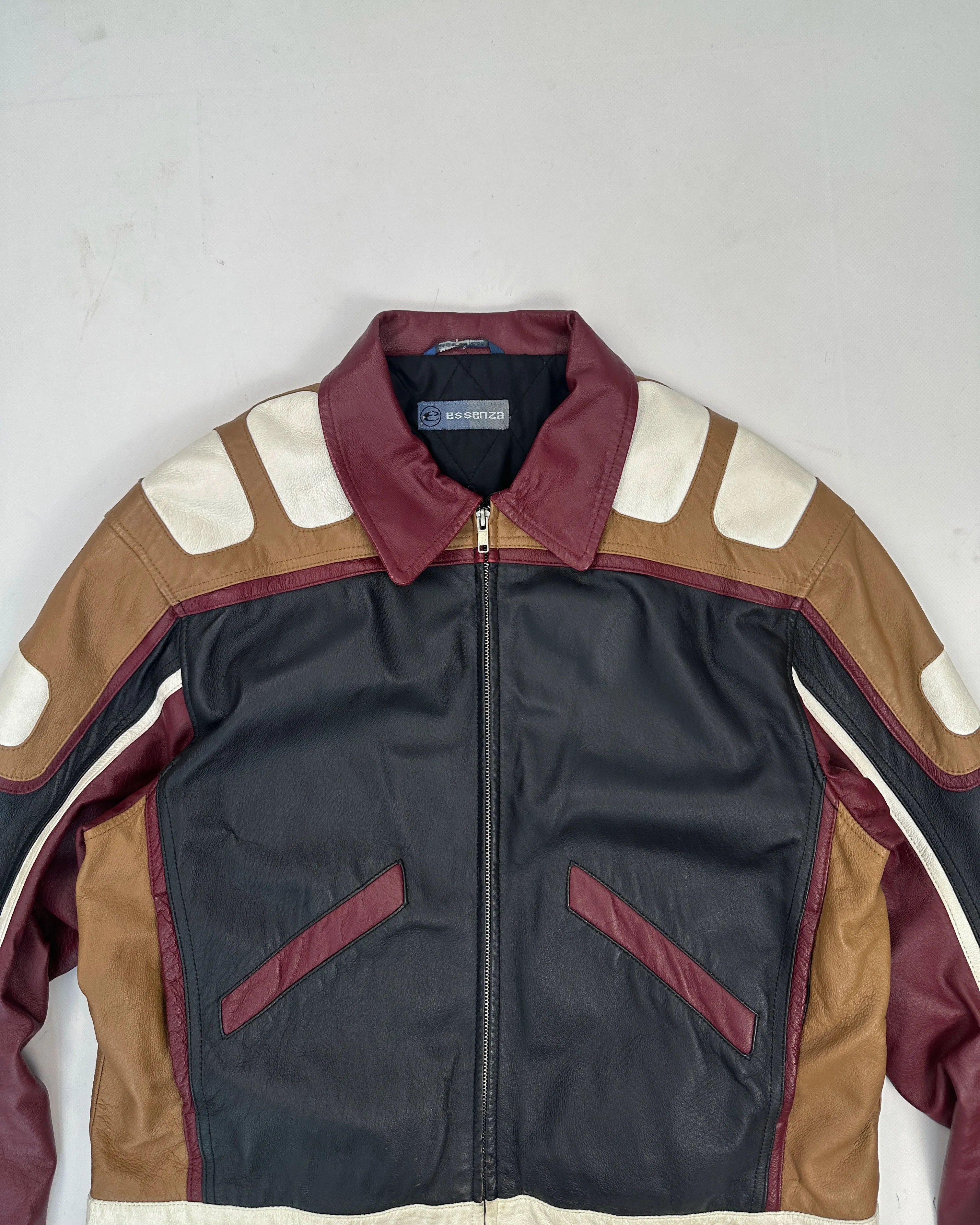 Essenza Double Layer Racing Leather Jacket 2000's