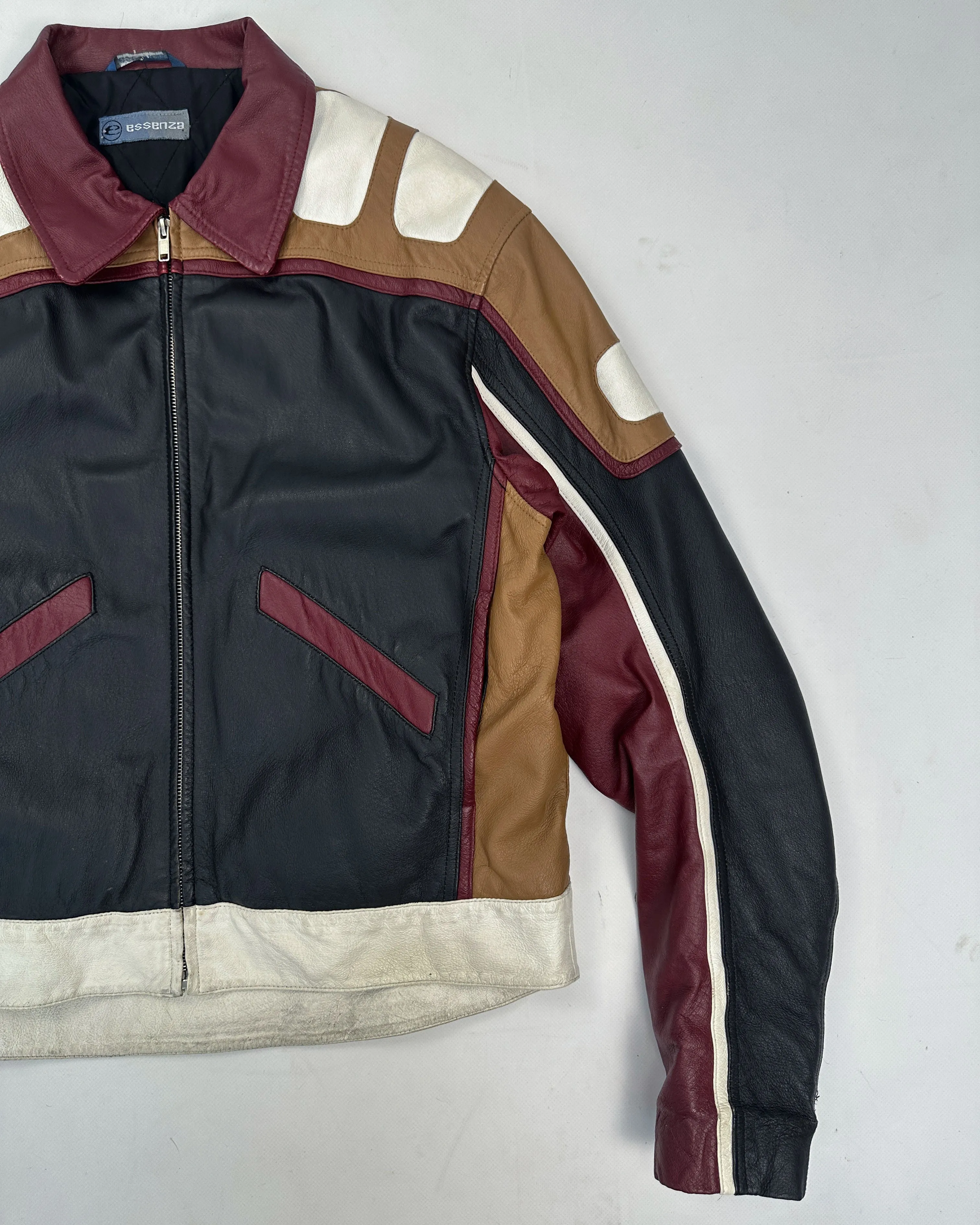 Essenza Double Layer Racing Leather Jacket 2000's