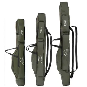 FDDL Portable Folding Fishing Bags Rod Carrier Canvas Fishing Pole Tools Storage Bag Case Fishing Gear Tackle 120/130/ 150cm