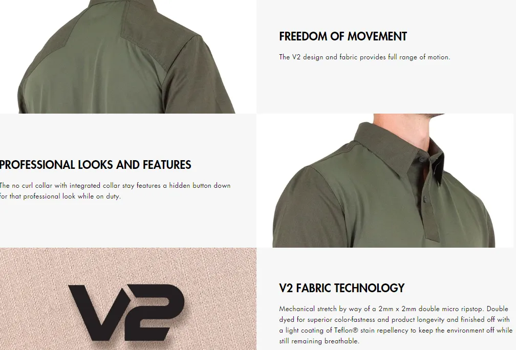 First Tactical Men's V2 Pro Performance Long Sleeve Shirt