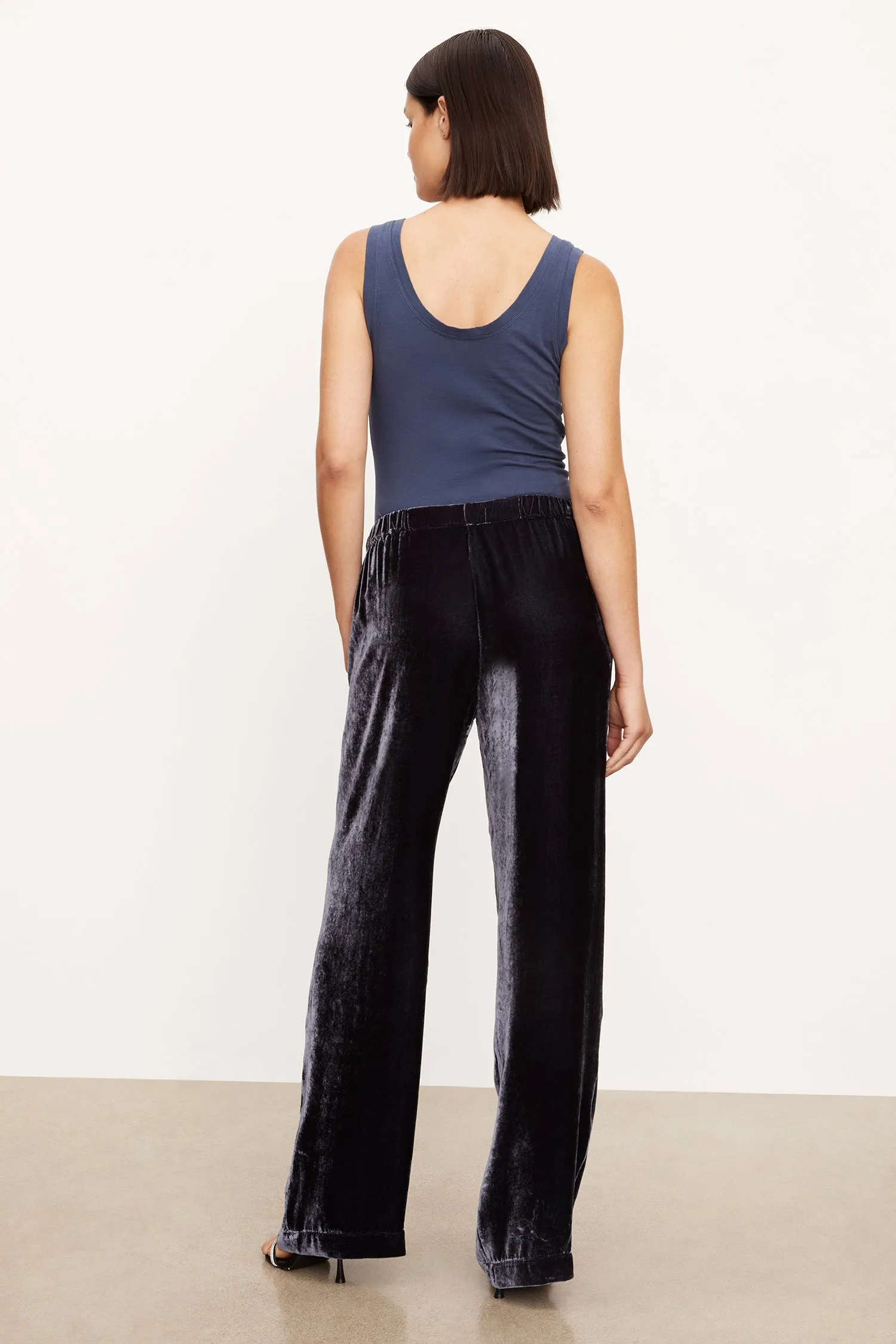 Frida Navy Velvet Pants