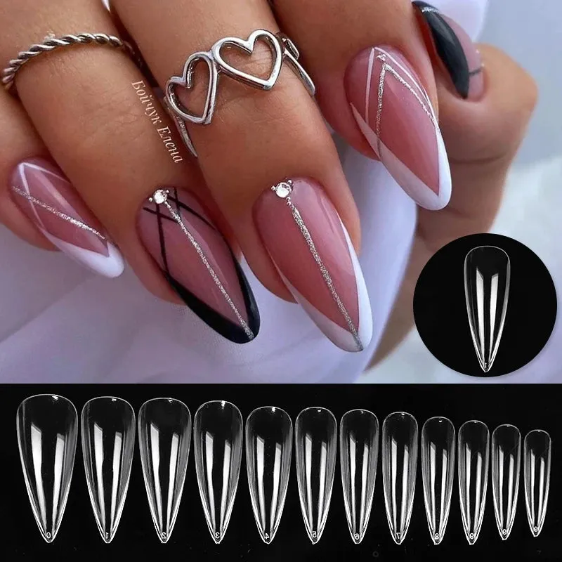 Full Cover Coffin Gel Nail Tips