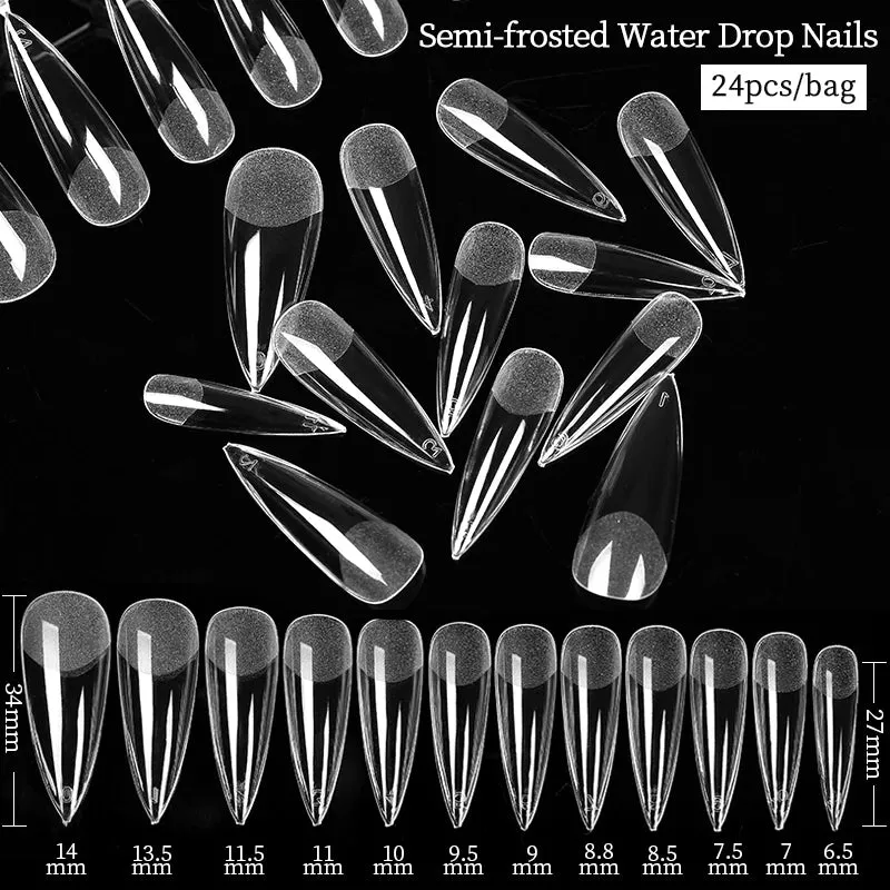 Full Cover Coffin Gel Nail Tips