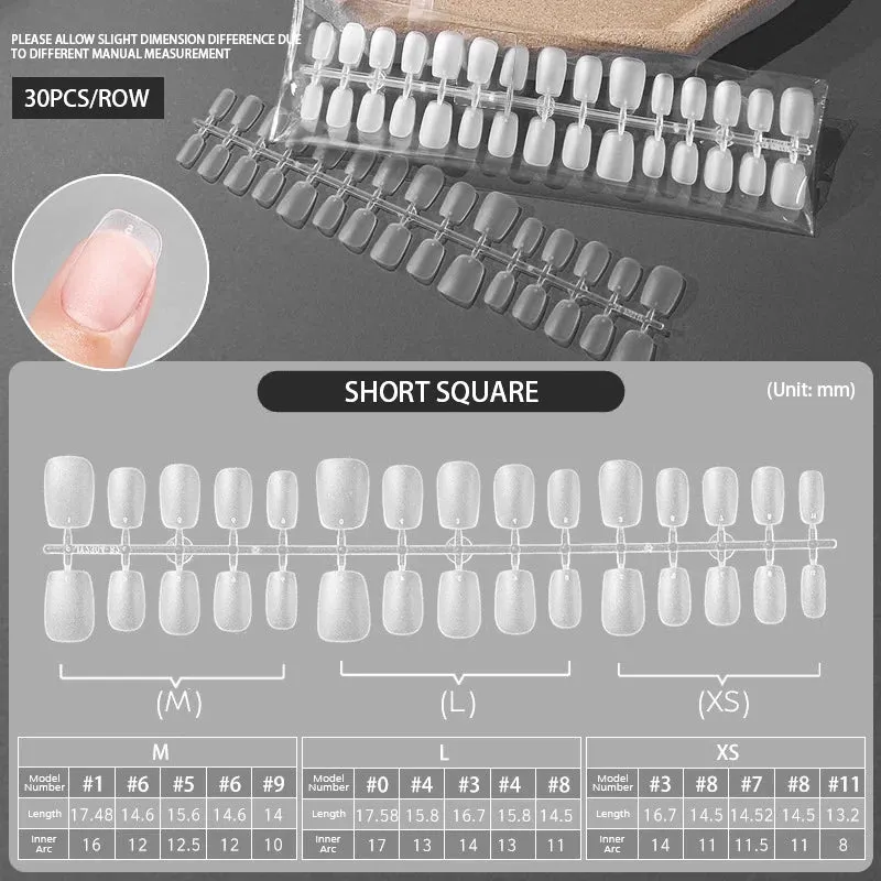 Full Cover Coffin Gel Nail Tips