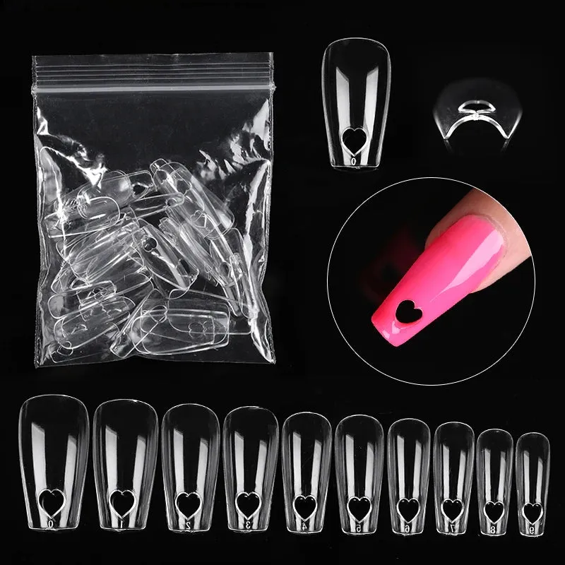 Full Cover Coffin Gel Nail Tips