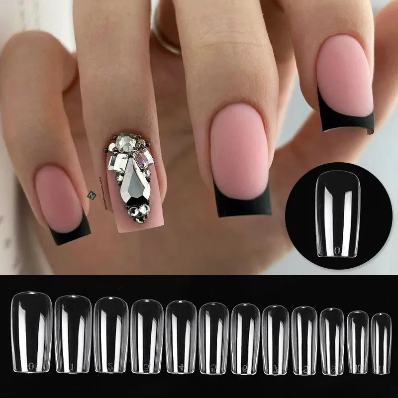 Full Cover Coffin Gel Nail Tips