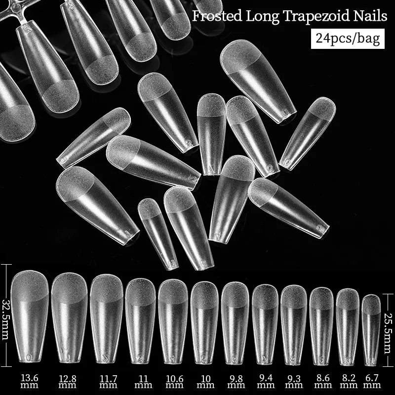 Full Cover Coffin Gel Nail Tips