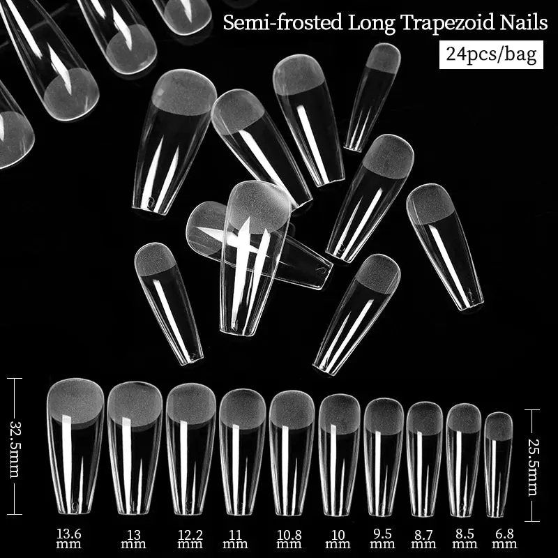 Full Cover Coffin Gel Nail Tips