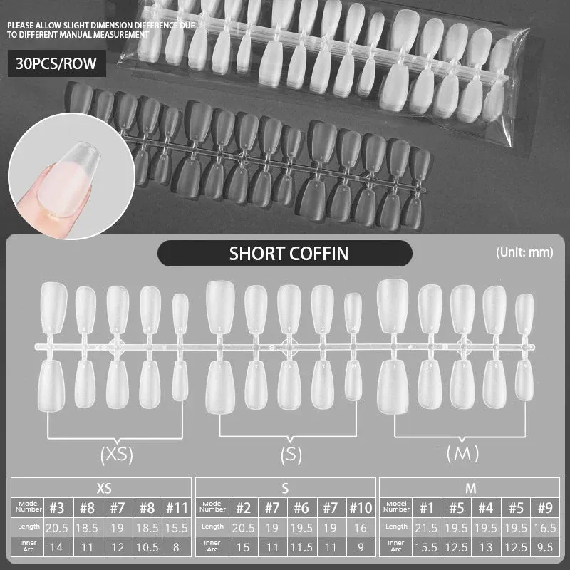 Full Cover Coffin Gel Nail Tips