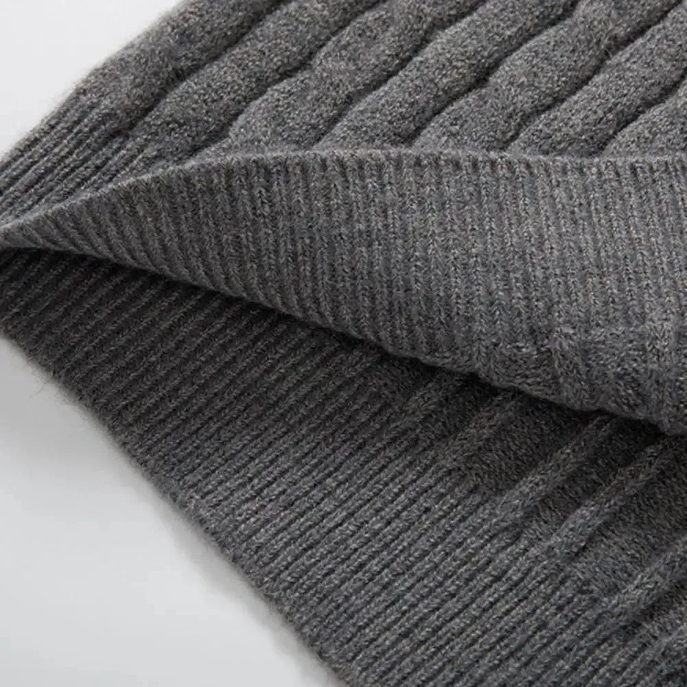 Funki Buys | Sweaters | Men's Slim Mock Neck Knitted Pullovers