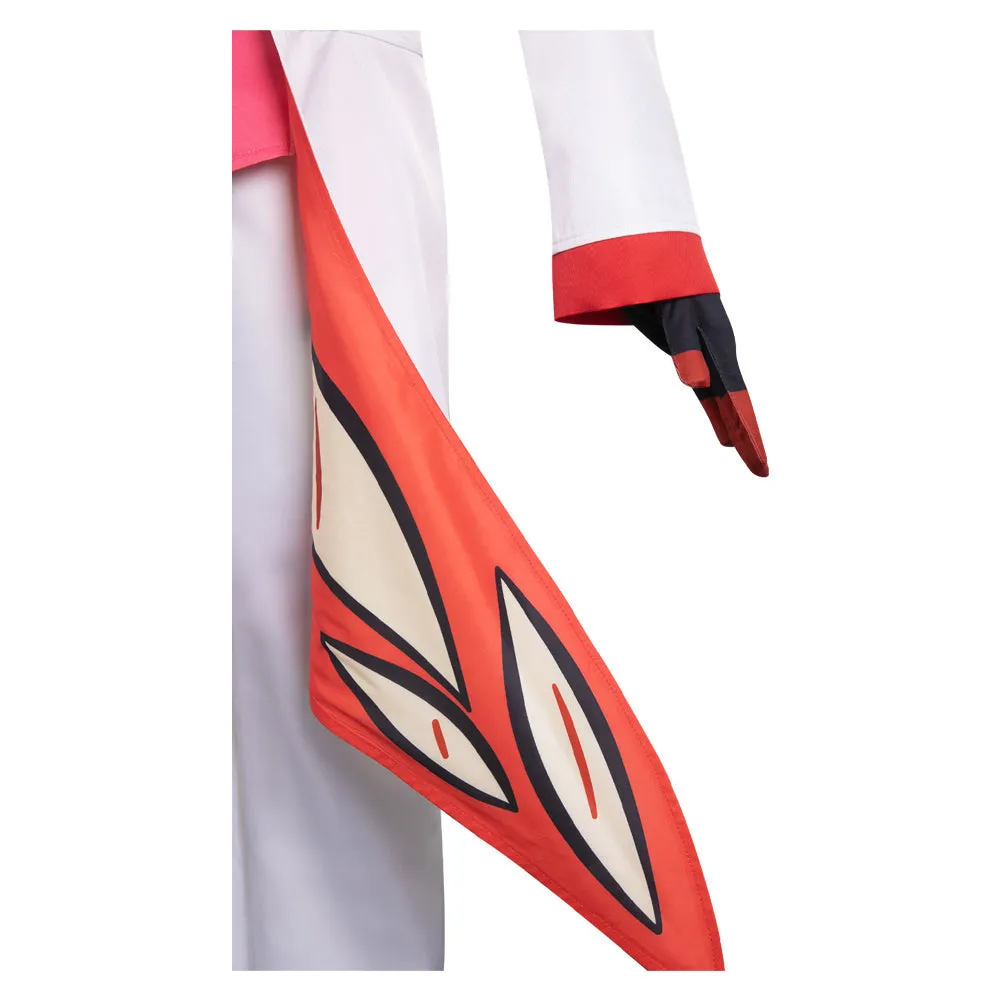 Hazbin Hotel Lucifer Morningstar White Combat Suit Party Carnival Halloween Cosplay Costume