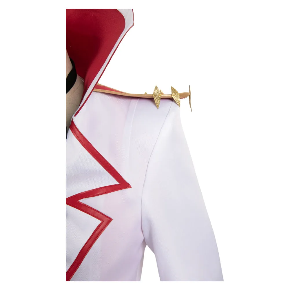 Hazbin Hotel Lucifer Morningstar White Combat Suit Party Carnival Halloween Cosplay Costume