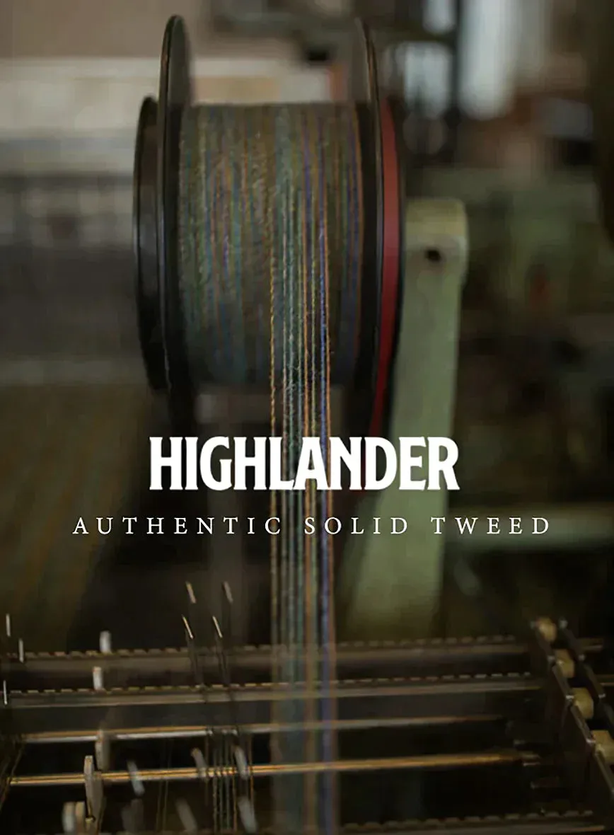 Highlander Melange Green Tweed GQ Overcoat