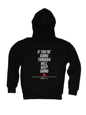 If You're Going Through Hell, Keep Going / Oversized Pullover Hoodie