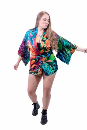 Jungle Flower Silk Kimono