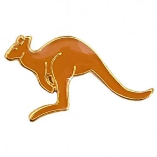 Kangaroo Hat Pin - Brown