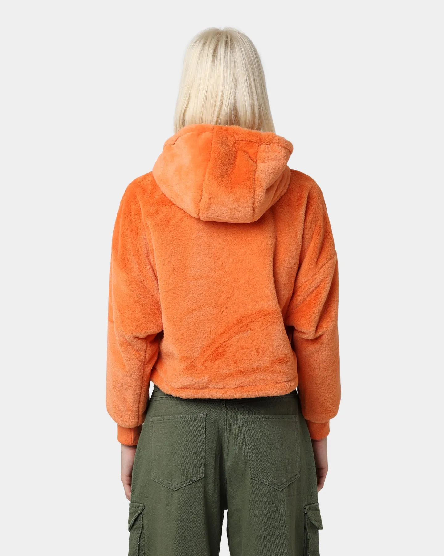 Karl Kani Varsity Plush Oversized Hoodie Orange