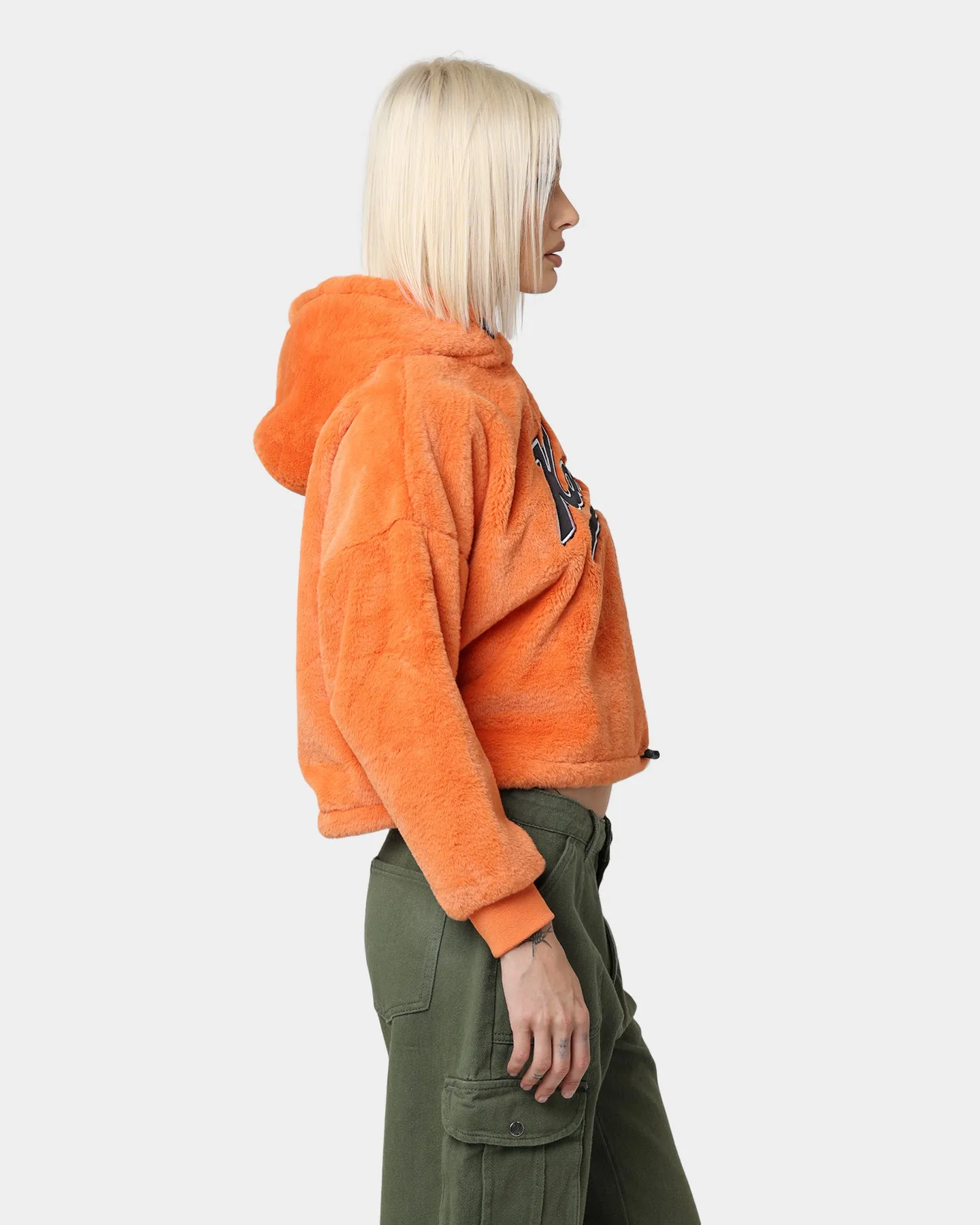 Karl Kani Varsity Plush Oversized Hoodie Orange