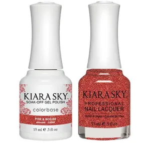 Kiara Sky All-in-One Gel   Polish Duo - 5040 Pink & Boujee