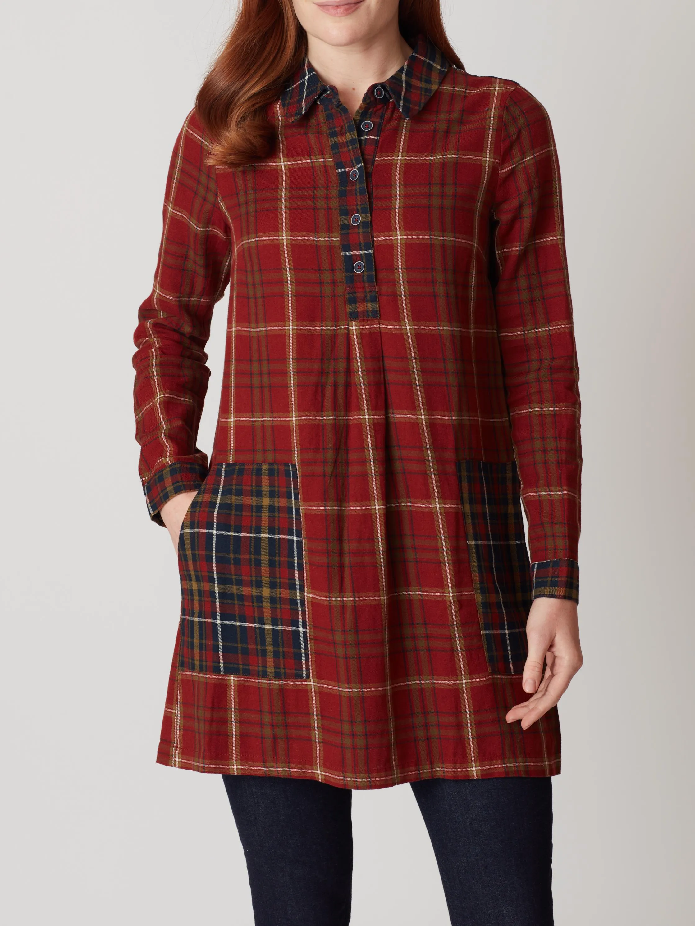 Koray Check Tunic Dress