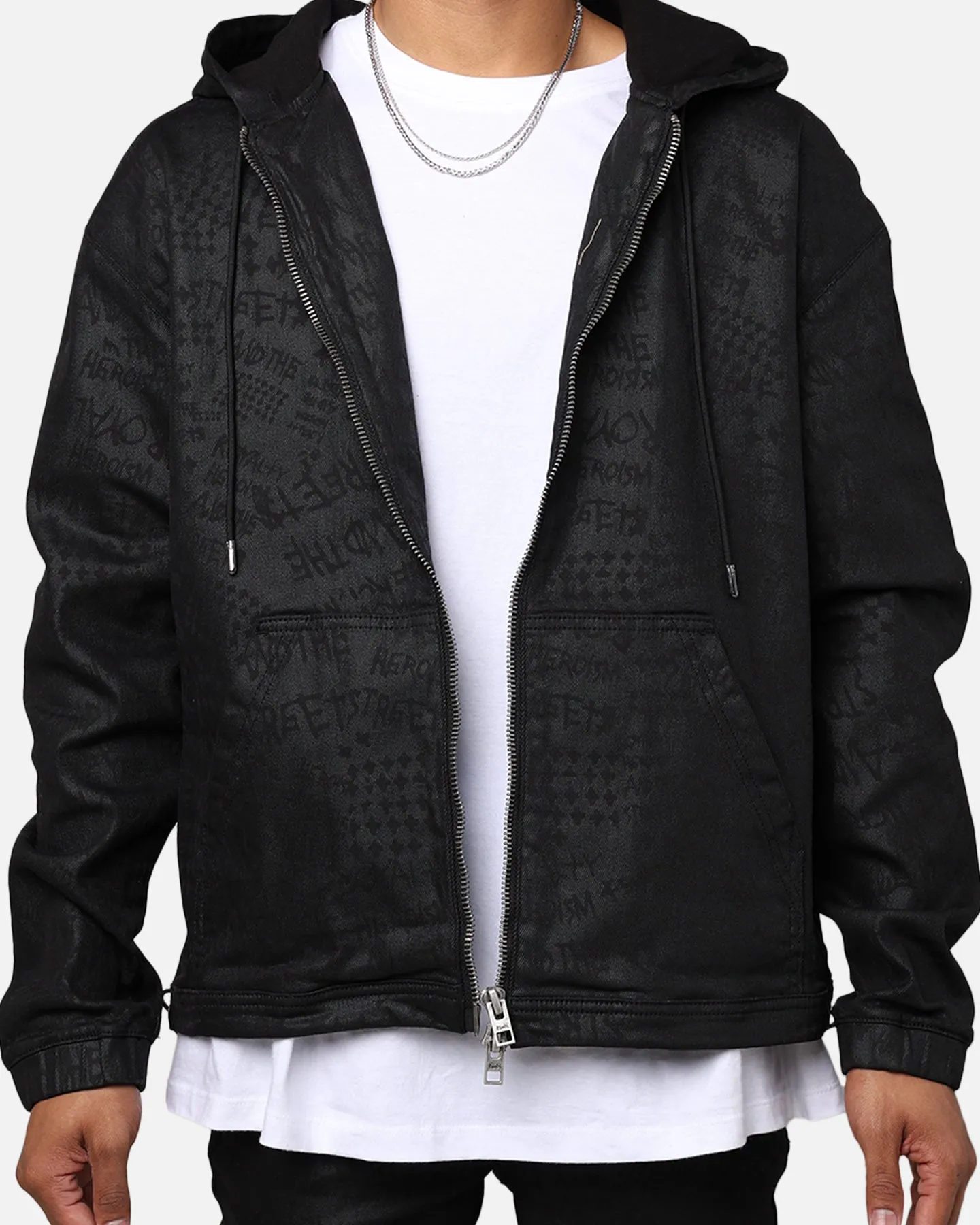 Ksubi Zip Grease Hoodie Black