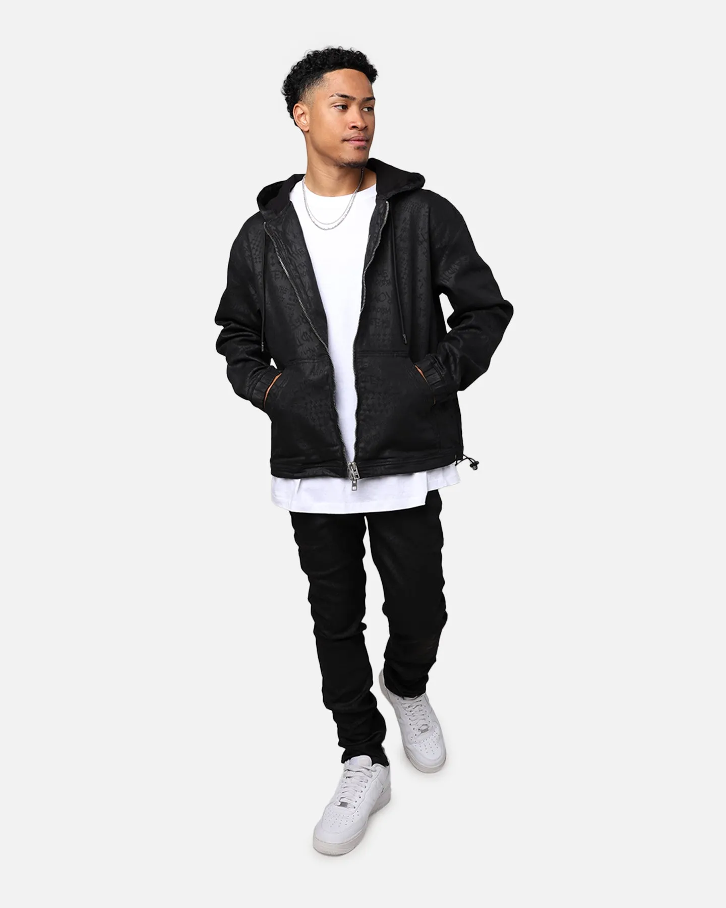 Ksubi Zip Grease Hoodie Black