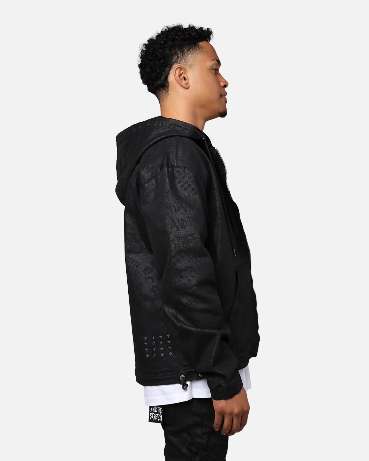 Ksubi Zip Grease Hoodie Black