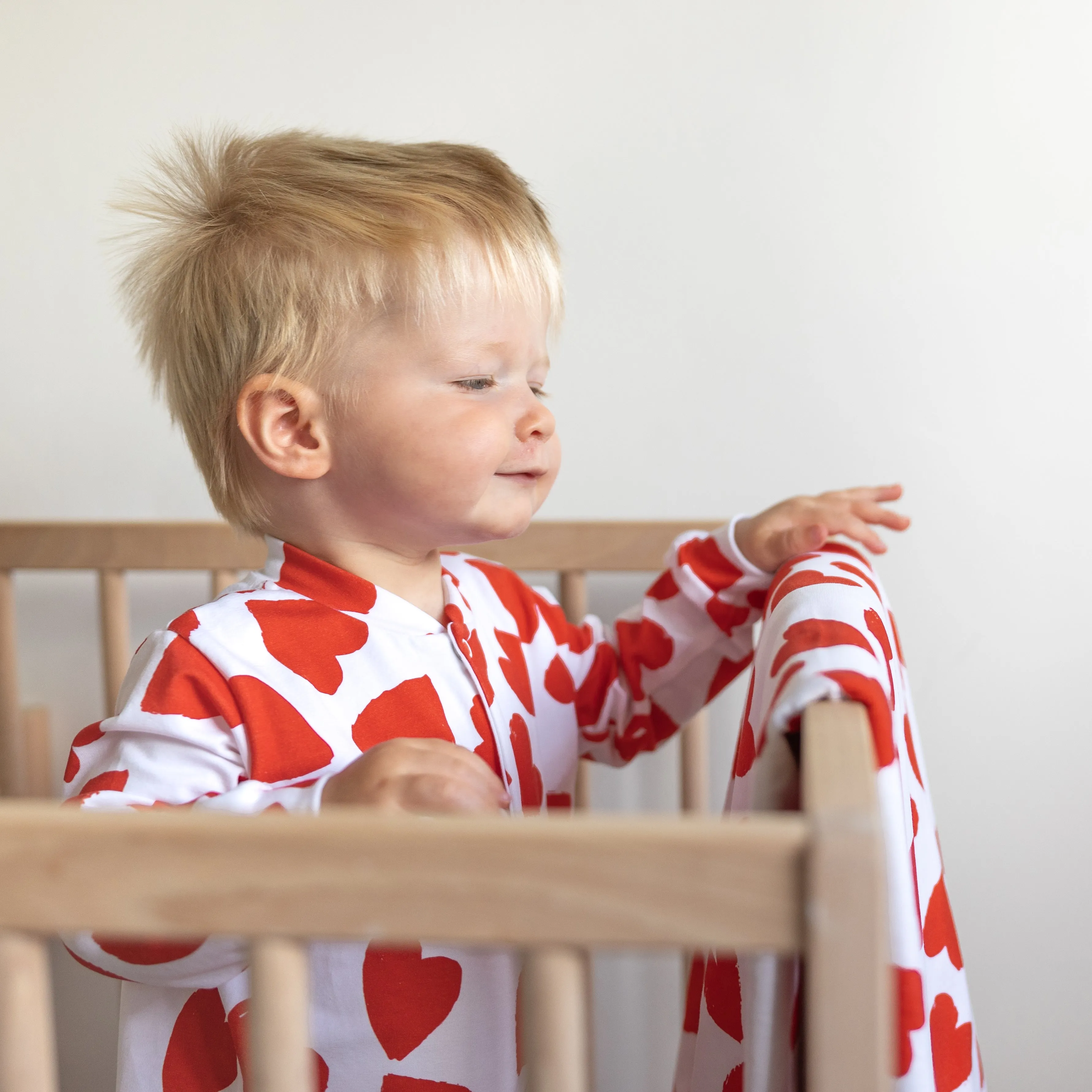 Love heart print blanket