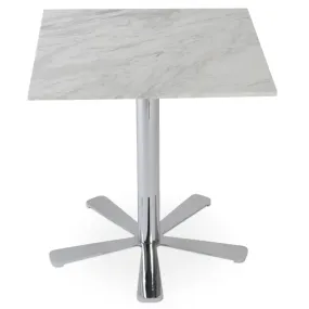 Marble Top Daisy Square Restaurants Table