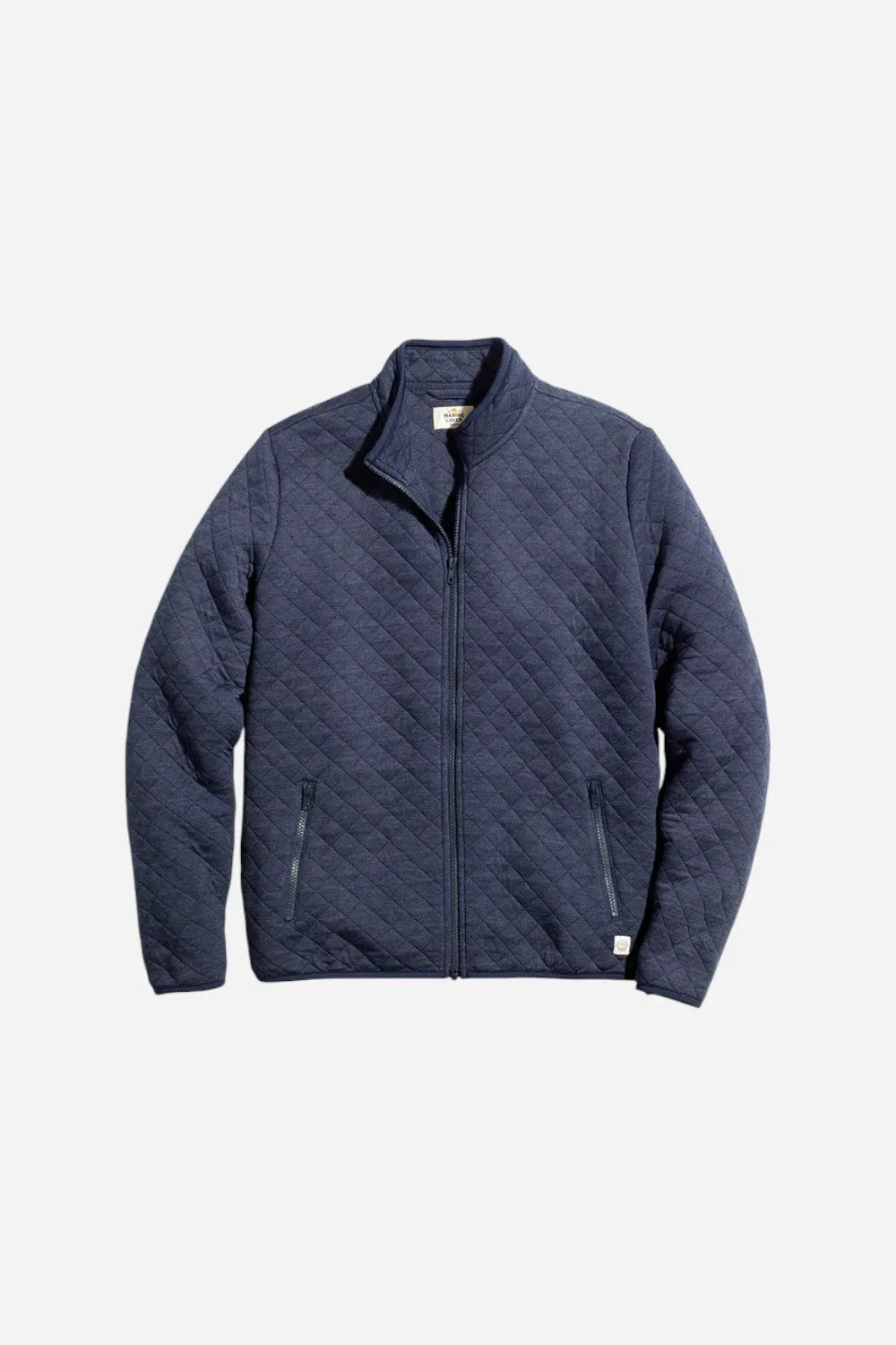 Marine Layer Corbet Full Zip Jacket in Navy