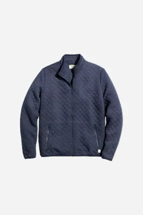 Marine Layer Corbet Full Zip Jacket in Navy