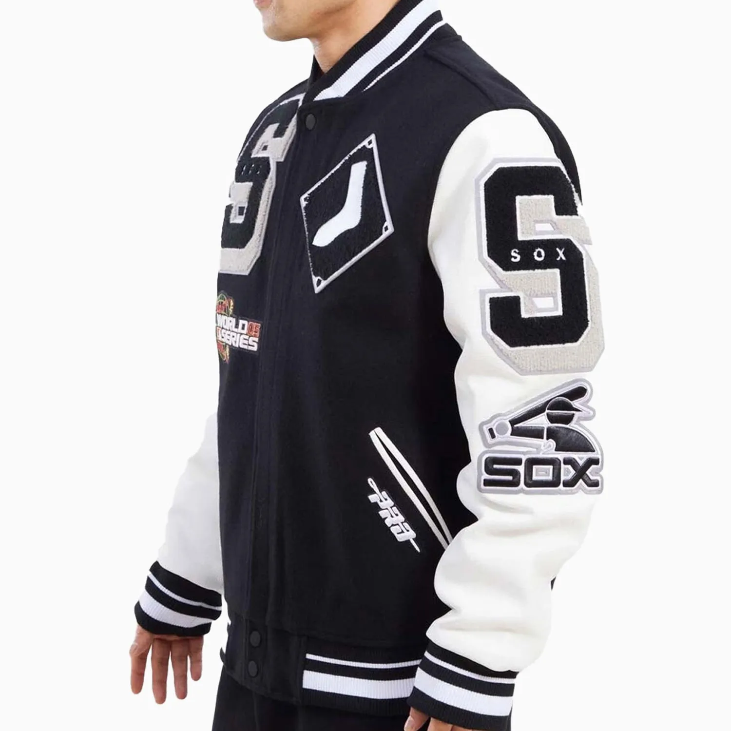 Men's Chicago White Sox Logo Varsity Jacket