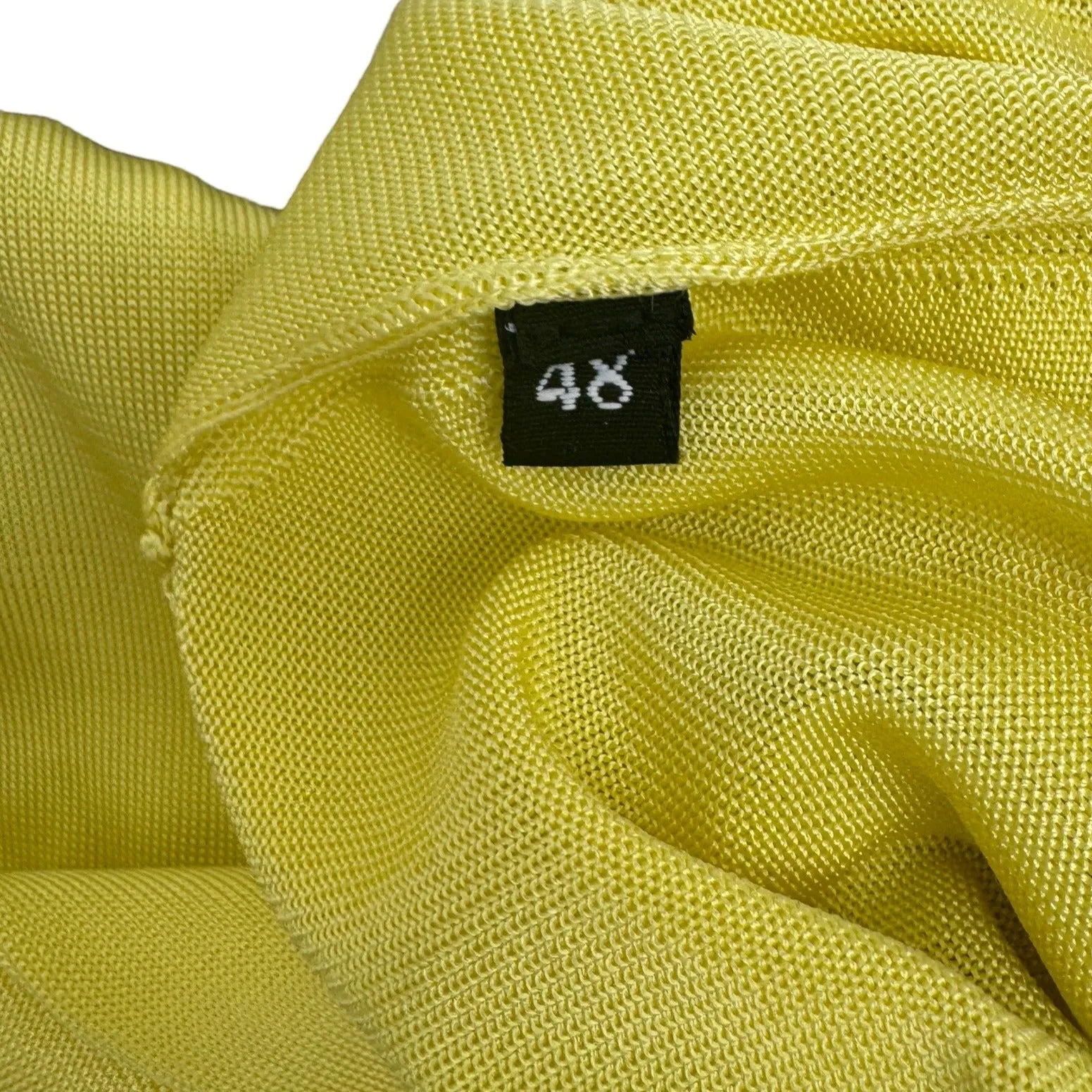 Men's Knit Turtleneck Jumper Yellow Size IT 48 / UK M