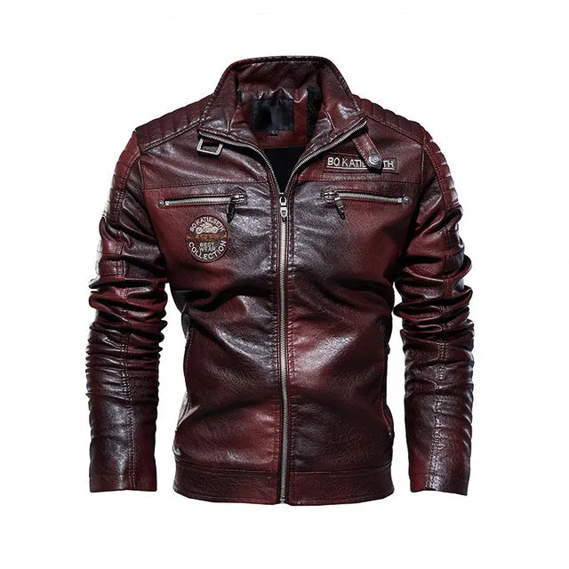 Men's Natural Real Leather Jacket Men Motorcycle Hip Hop Biker Winter Coat Men Warm Genuine Leather Jackets plus size 3XL