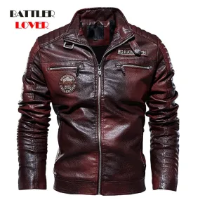 Men's Natural Real Leather Jacket Men Motorcycle Hip Hop Biker Winter Coat Men Warm Genuine Leather Jackets plus size 3XL