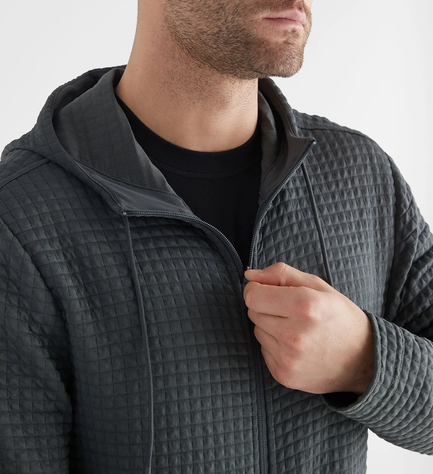 Men's Quilted Zip-Up Jacket