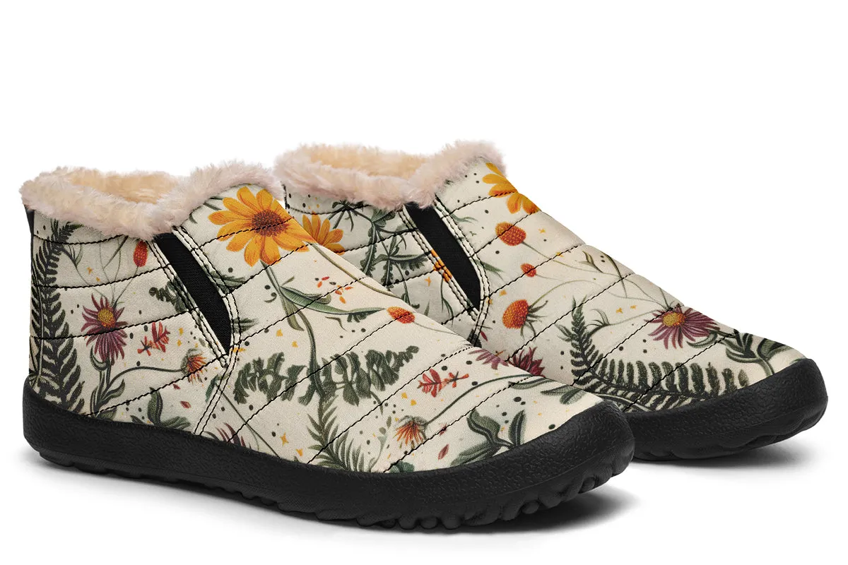 Midsummer Winter Sneakers - Warm & Easy Slip-On Shoes Lined with Vegan Wool with Anti-Slip Soles