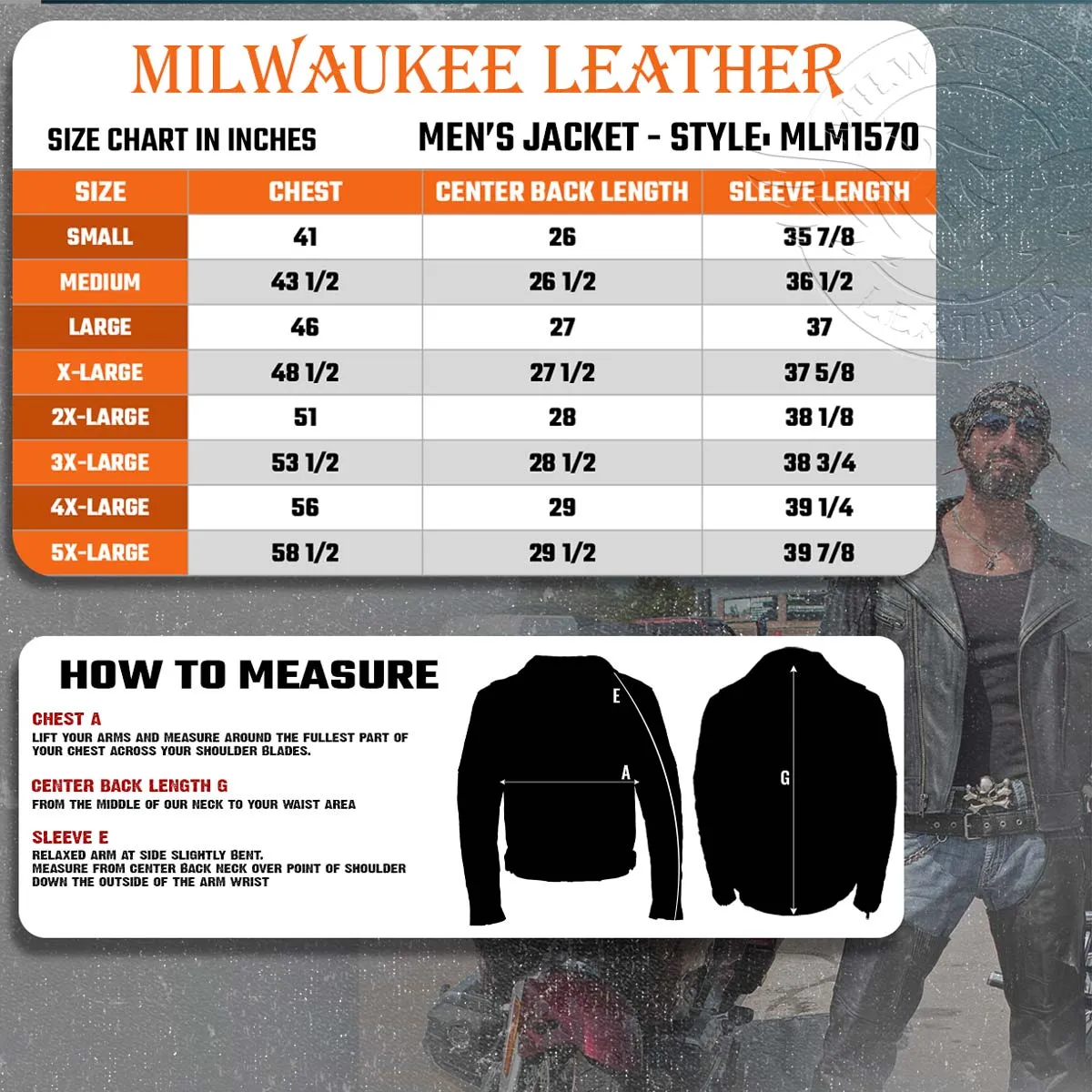 Milwaukee Leather MLM1570 Men’s Black Premium Cowhide Leather Utility