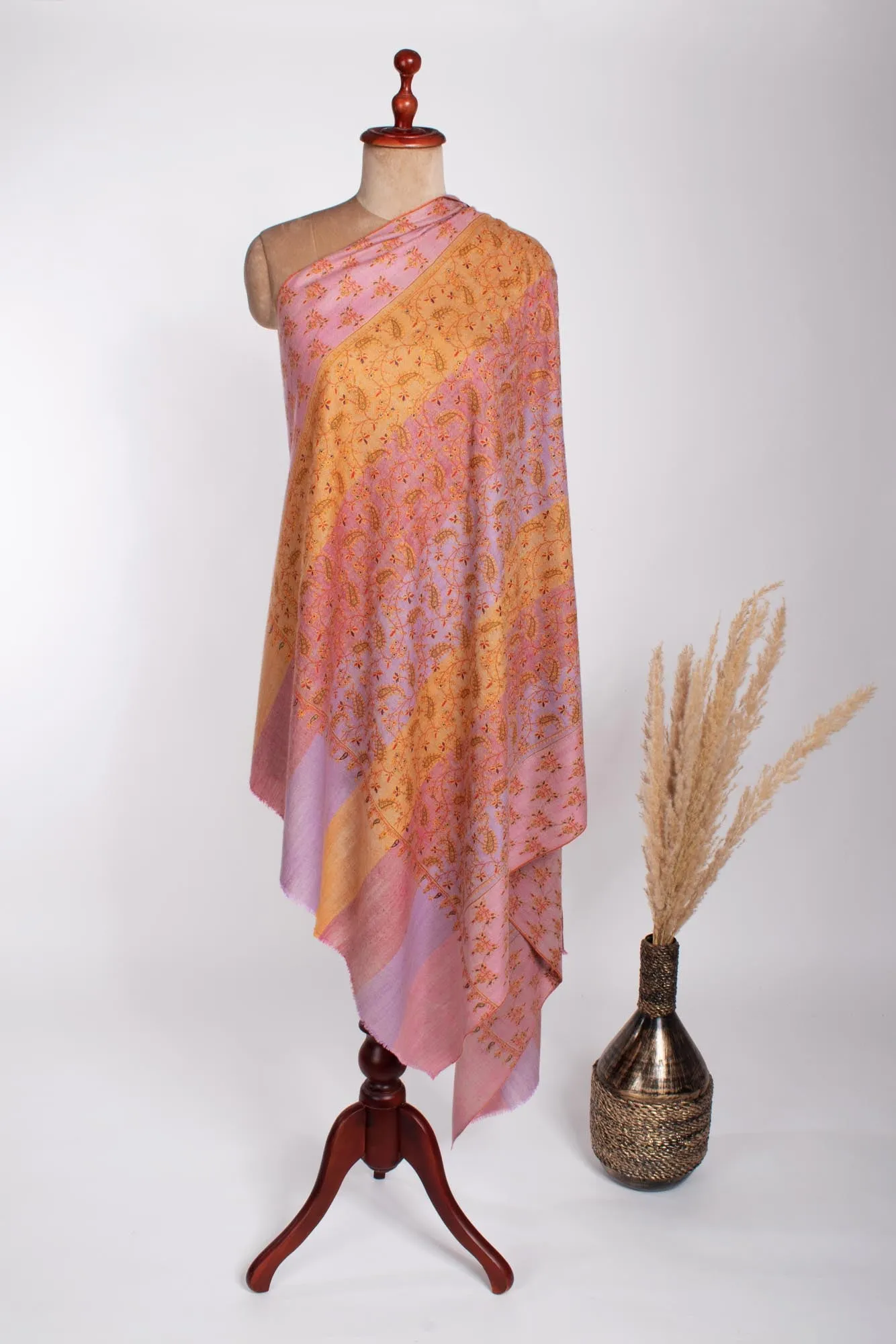 Multi Color Women's Cashmere Shawl - KESWICK